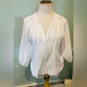 Nation LTD gauzy white top small